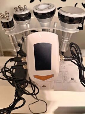 Cavitation Slimming System - White and Black Ultrasonic Body Sculpting Device